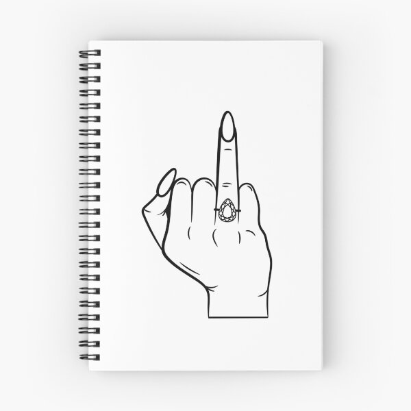 Item preview, Tear Drop Wedding Ring Finger - Funny Engagement Ring Outline designed and sold by dottiedigitals.