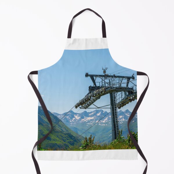 Item preview, Beautiful Panoramic View over Mountain Peak with Snow From Overhead Cable Car designed and sold by Mats Silvan.
