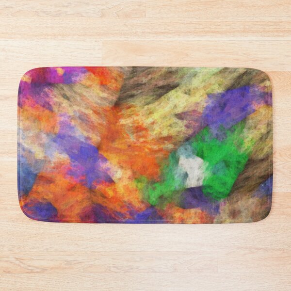 Item preview, Abstract multicolor artwork. Colorful brush strokes of oil painting on canvas - 2 designed and sold by Ermes.S.