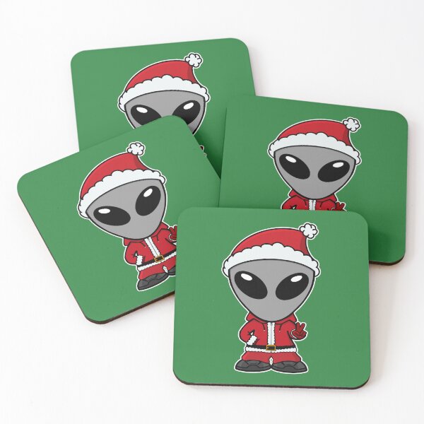 Item preview, Santa Gray Space Alien designed and sold by SpaceAlienTees.