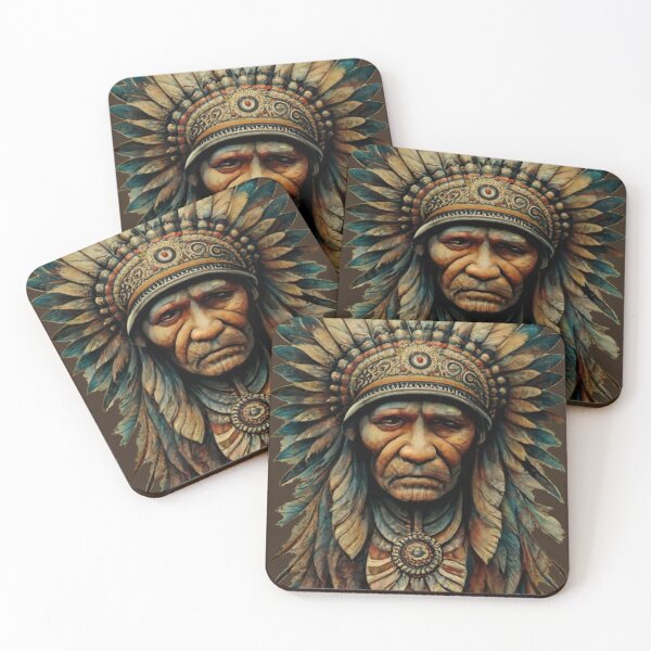 Item preview, Mandala and Tribal Indian Chief designed and sold by NiRia Spot.