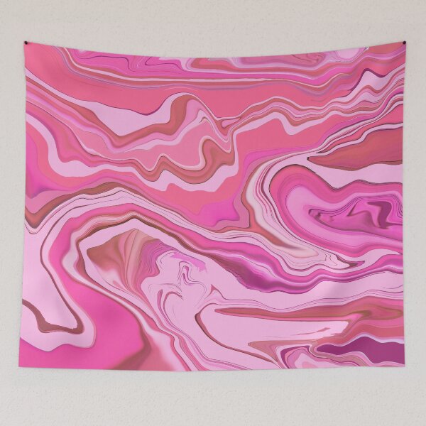 Item preview, Pink Swirls Abstract Liquid Swirls Modern Retro Swirls 4 of 4 designed and sold by Beachy.