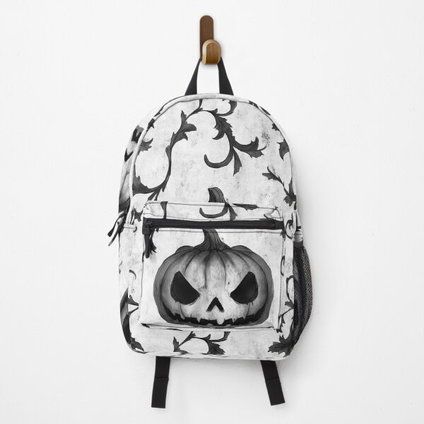 Item preview, Black and White Pumpkins Grim Print designed and sold by JaimeLikes.