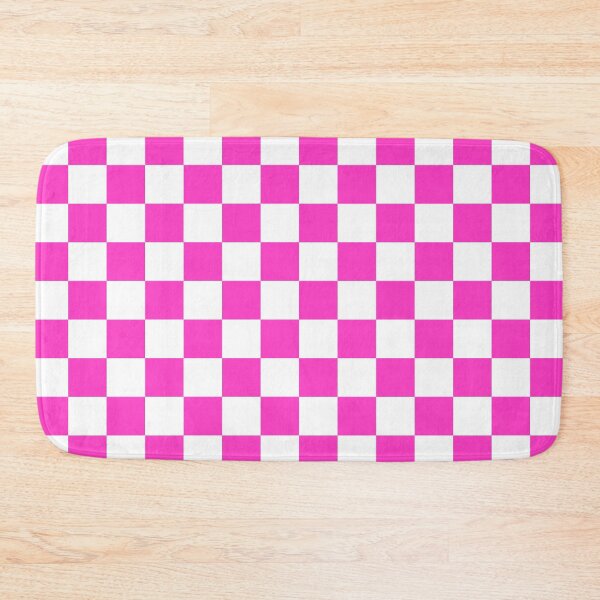 Item preview, Pink and White Checkerboard Grid designed and sold by OneThreeSix.