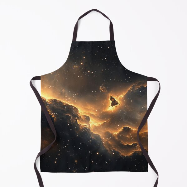 Item preview, Golden Hues of a Glowing Nebula in Deep Space designed and sold by lematworks.