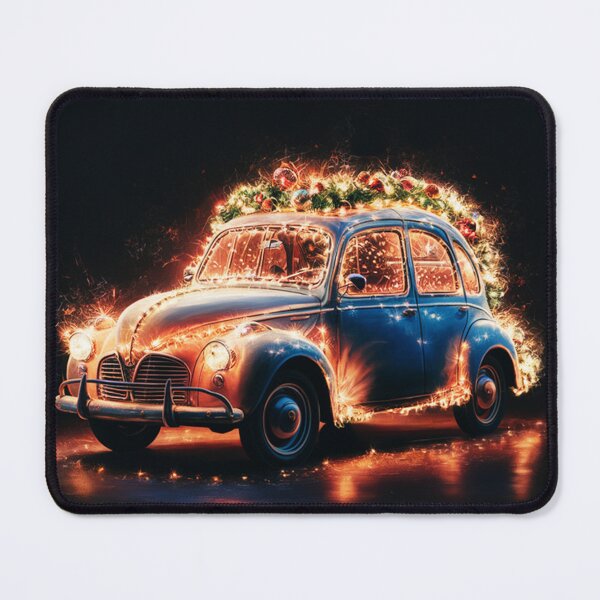 Item preview, Blue Vintage Christmas Car with Sparkling Lights designed and sold by Kenny8716.