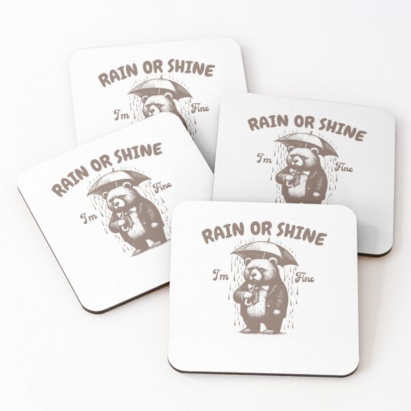 Artikelvorschau, Rain or Shine BearLustiger Bär mit Regenschirm entworfen und verkauft von LoveMingle.