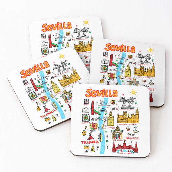 Item preview, Sevilla / Seville, Spain illustration designed and sold by Traveldrawings.
