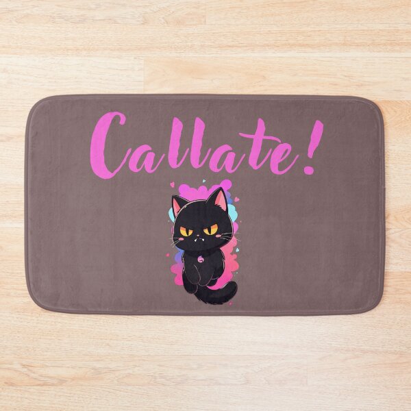 Item preview, shut up funny spanish cat illustration adorable animal designed and sold by La Loca.