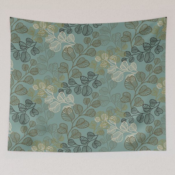 Item preview, Flourishing Leafy Silhouettes of Gentle Serenity HD L 1 designed and sold by MizFlaire.