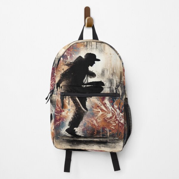 Item preview, B-boy silhouette street cityscape. designed and sold by Nanthanon.