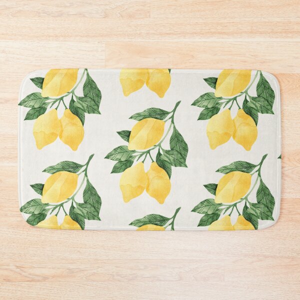 Item preview, Lemons illustration with green leaves designed and sold by helga-wigandt.
