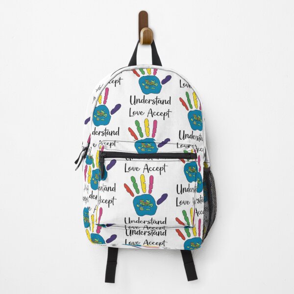 Artikelvorschau, Autismus, Liebe, Akzeptanz, Verständnis, Hand-Puzzleteil, Blau Schwarz entworfen und verkauft von TheSilentArtists.