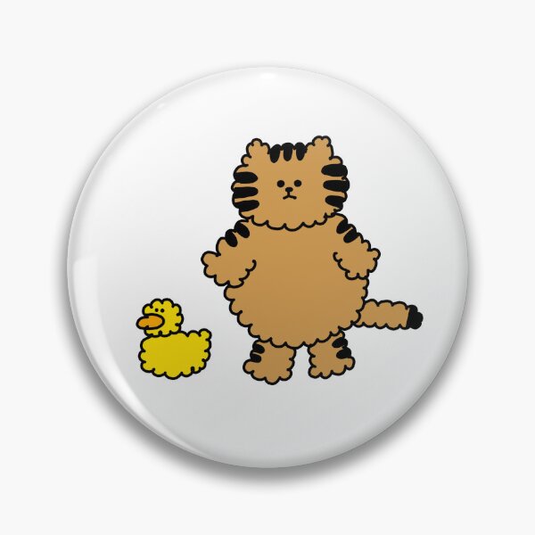 Item preview, a curly Cat and a curly Duck designed and sold by superbaechoo.