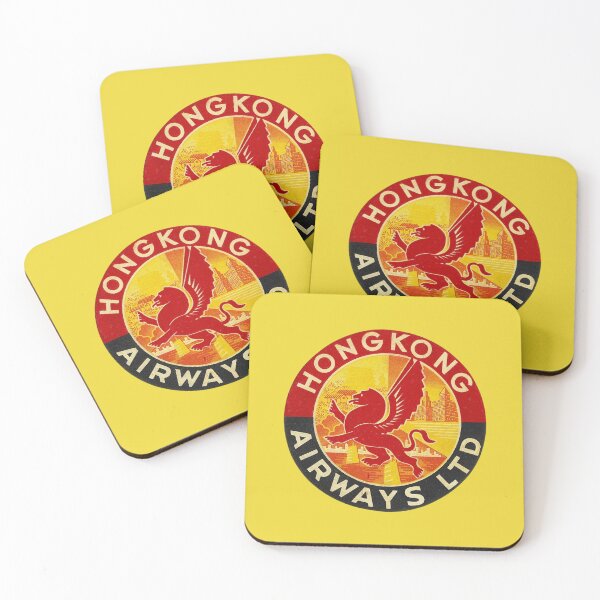 Item preview, Hong Kong Airways Vintage Luggage Label designed and sold by FutureTraveller.