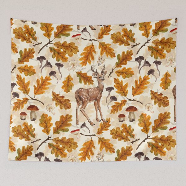 Item preview, Deer in the autumnal forest designed and sold by Katerina Mitkova Kirilova.