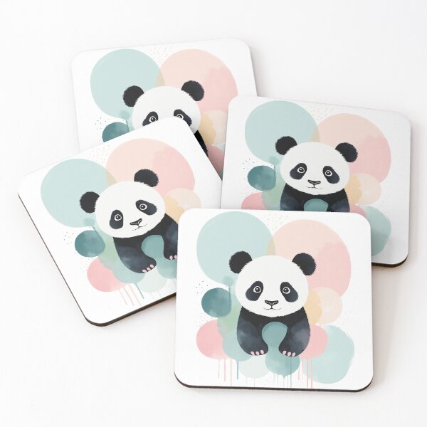 Item preview, Colorful Cute Panda  designed and sold by HUMORONCOTTON.