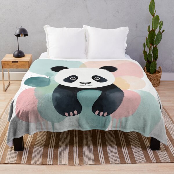 Item preview, Colorful Cute Panda designed and sold by HUMORONCOTTON.