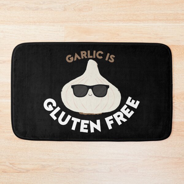 Item preview, "Garlic is Gluten-free" t shirt Dark Mode design series designed and sold by MyGluteesFree77.