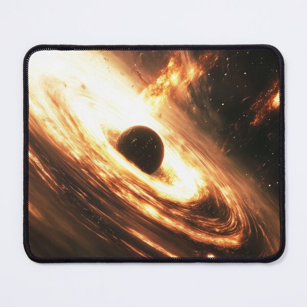 Item preview, Black Hole Surrounded by Fiery Cosmic Energy designed and sold by lematworks.