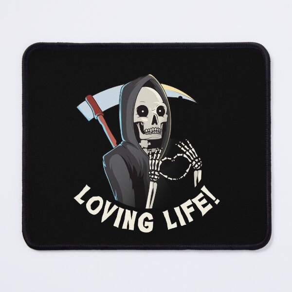 Item preview, Loving Life - funny grim reaper designed and sold by messy-nessie.