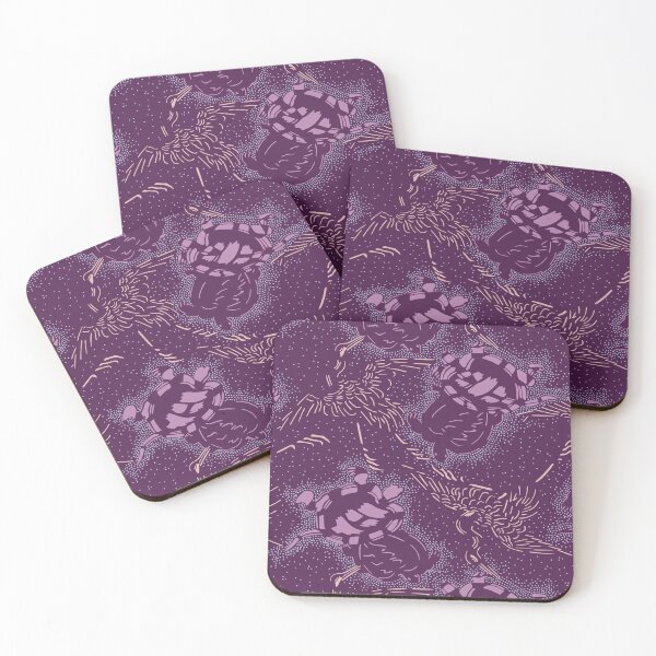Item preview, Cranes and turtles - Japanese seamless vintage pattern designed and sold by Japan Design Prints.