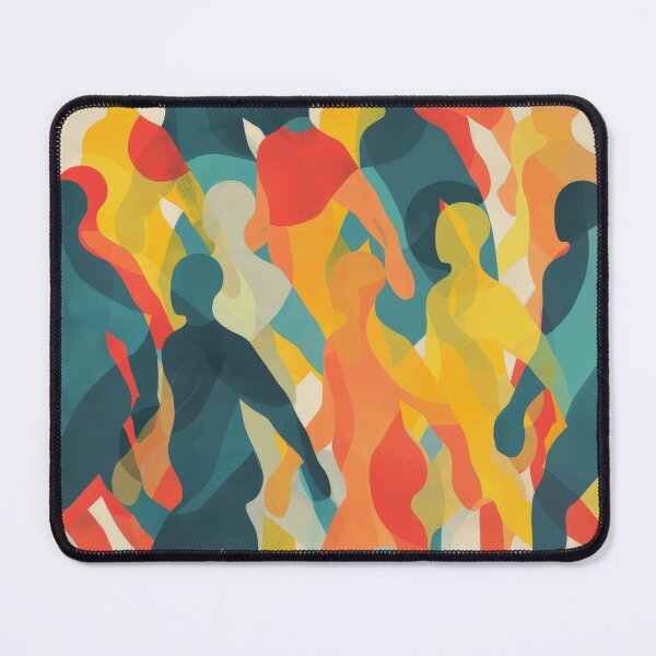 Item preview, Colorful Crowd Walking Silhouettes designed and sold by brandway.