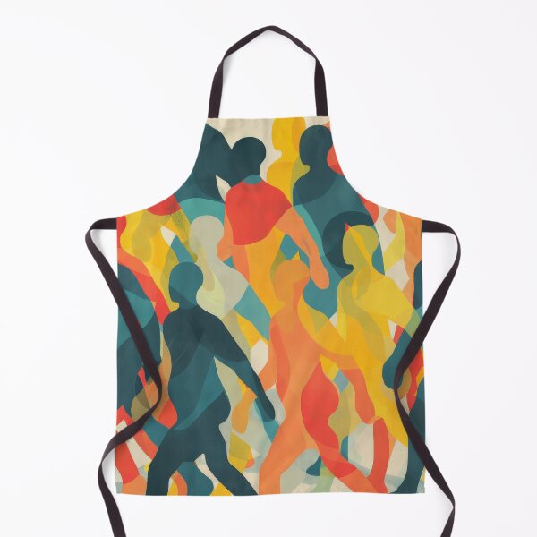 Item preview, Colorful Crowd Walking Silhouettes designed and sold by brandway.
