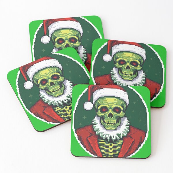 Item preview, Christmas in October - Halloween Santa Skeleton Design designed and sold by FunnyFarmDesign.