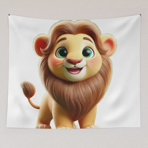 Item preview, Playful Lion Cub: The Cutest King in the Making designed and sold by aunins7.