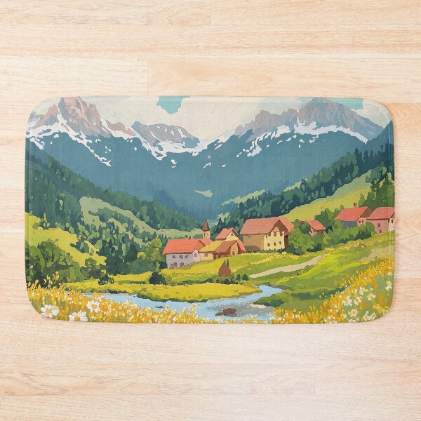 Item preview, Alpine Village in Bloom designed and sold by nshaltiel.