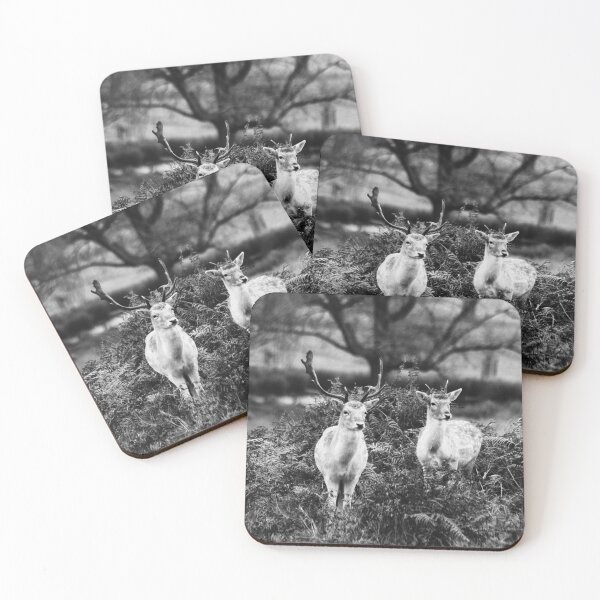 Item preview, Fairytale Deer in Autumn in Black and White designed and sold by PhotoPrincess.