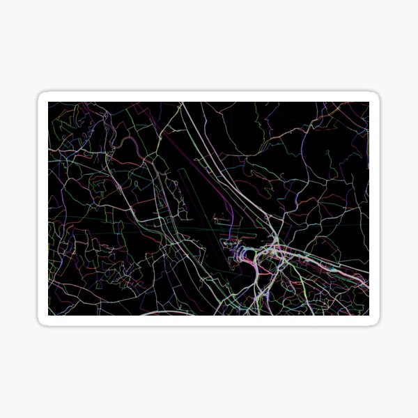 Trafic Around Zurich Airport Sticker