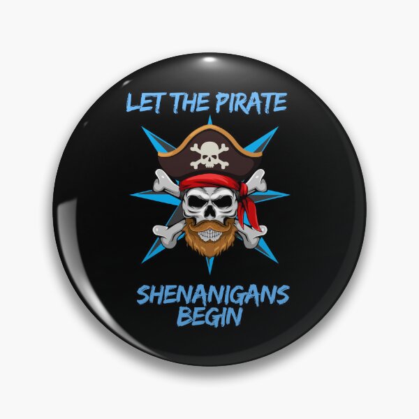 Item preview, Halloween skull let the pirate shenanigans begin  designed and sold by BoxerStyle.