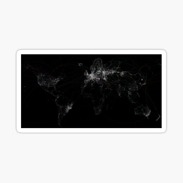 GPS tracks of the World Sticker