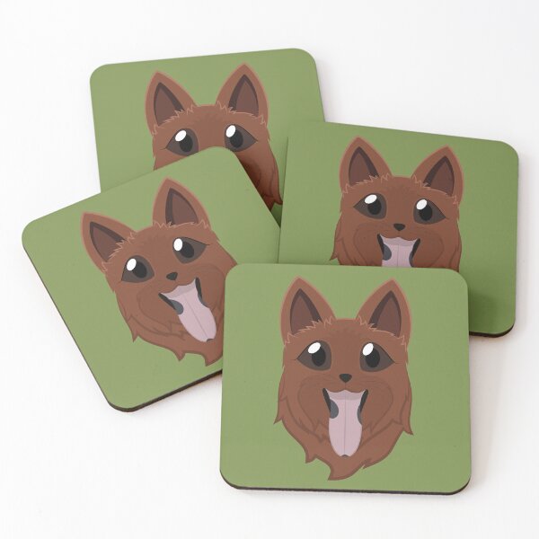 Item preview, Illustration of red Eurasier dog face designed and sold by Knytt.