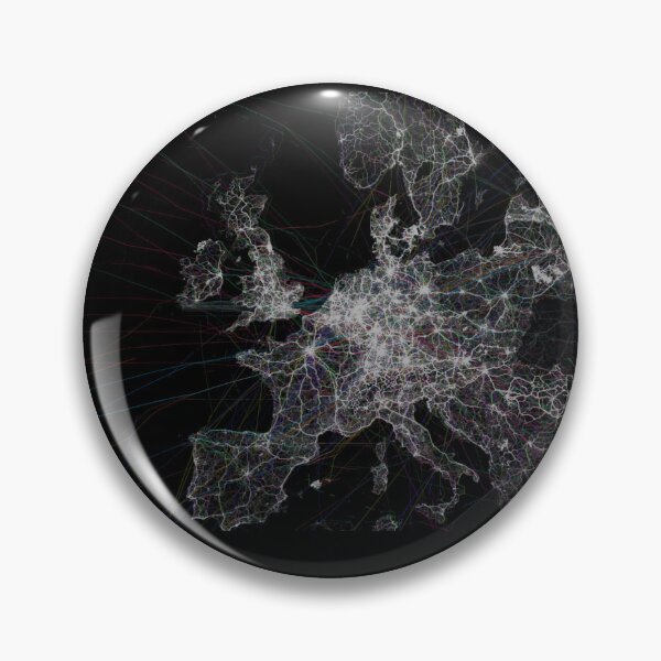 Item preview, GPS Tracks of Europe designed and sold by ShortFinalArt.