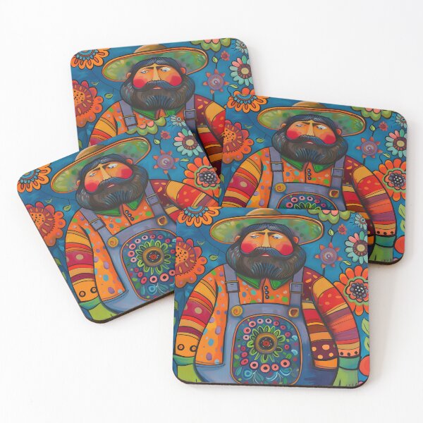 Item preview, Colorful whimsical illustration of a flowery gardener designed and sold by Artessie.