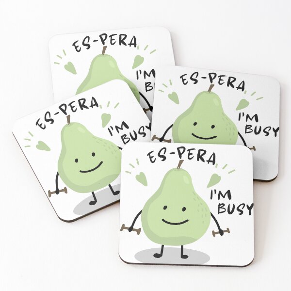 Item preview, UNA PERA OCUPADA "Es-pera" designed and sold by ZMaria.