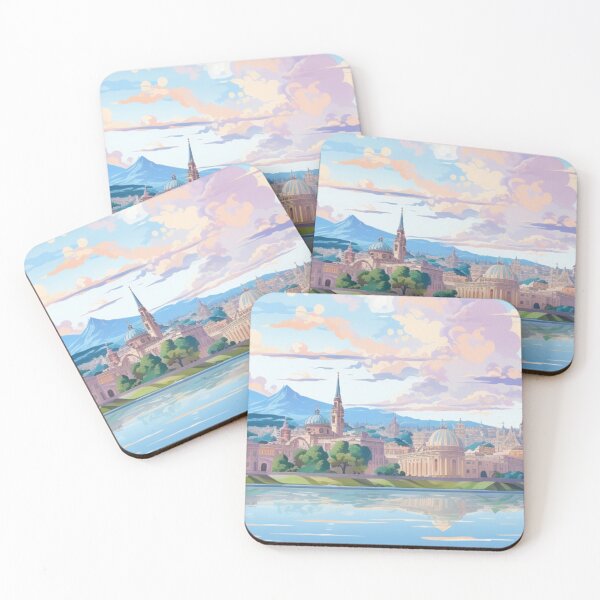 Item preview, Medieval Old Vintage City Painting Puzzle  designed and sold by The Art of Kkatarynka.