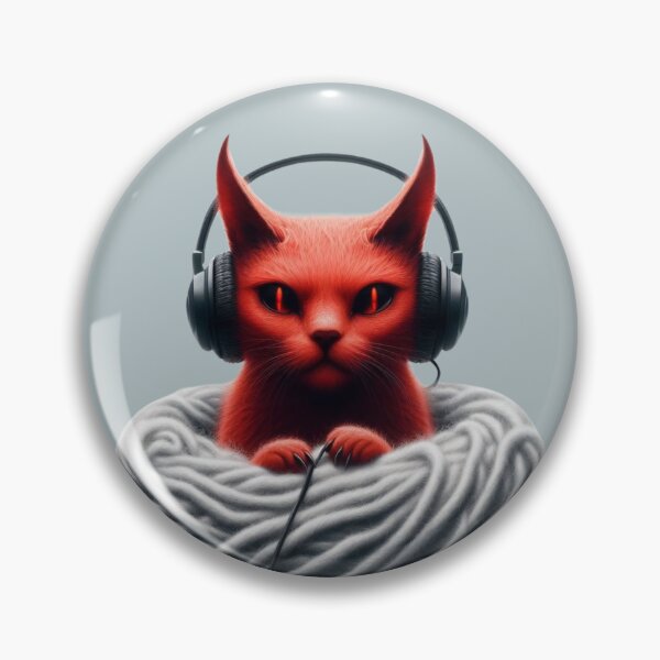 Artikelvorschau, Devil Cat DJ – Schelmische Strickstimmung entworfen und verkauft von GOTEK.