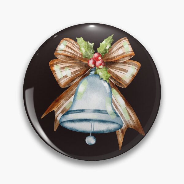 Item preview, Vintage Christmas silver bell designed and sold by pinkyfish1010.