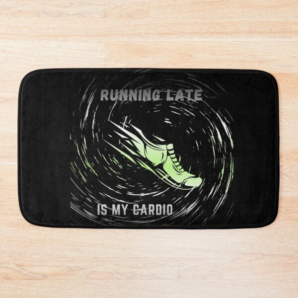 Item preview, Running late is my cardio, Agender Flag , running shoe in motion graphic, cardio, run, running, gym, funny, funny lgbtq  designed and sold by PrideBeProud.