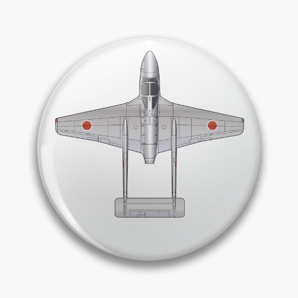 Item preview, JASDF T.55 Vampire Trainer Aircraft HD 4C Illustration designed and sold by MIL-ART-JPN.