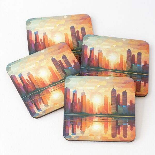 Item preview, Futuristic City Painting Puzzle Cartoon old town skyline designed and sold by The Art of Kkatarynka.