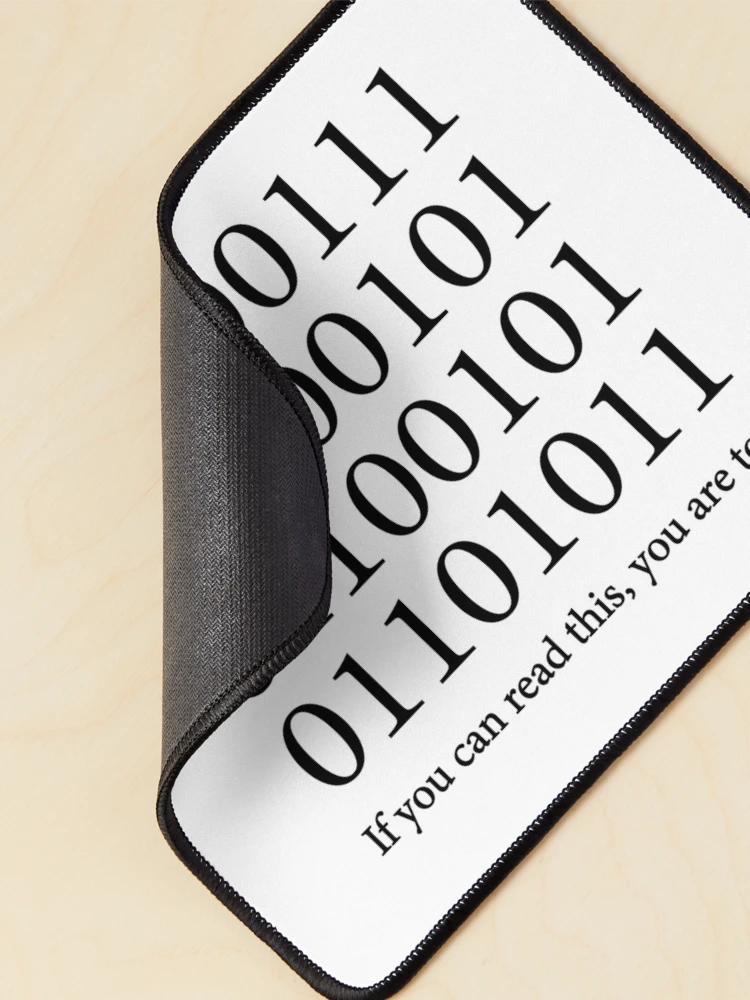 Thumbnail 2 of 5, Mouse Pad, Binary Code - Funny Programmer & Computer Science Coding Gift designed and sold by ScienceCorner.
