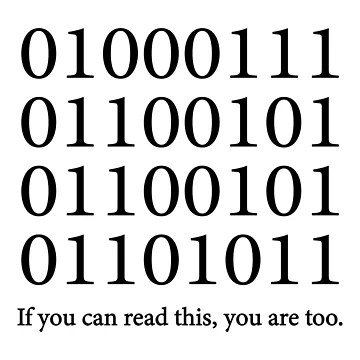 Artwork thumbnail, Binary Code - Funny Programmer & Computer Science Coding Gift by ScienceCorner