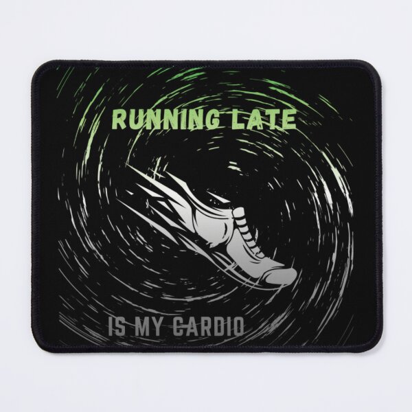 Item preview, Running late is my cardio, Aromantic Flag , running shoe in motion graphic, cardio, run, running, gym, funny, funny lgbtq  designed and sold by PrideBeProud.