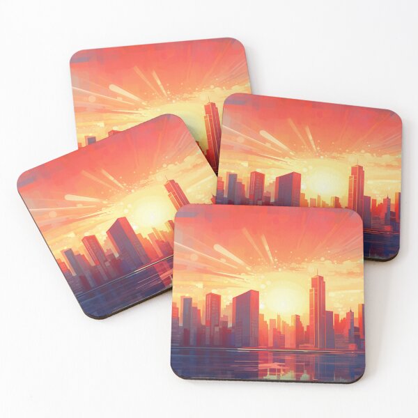 Item preview, Futuristic City Painting Puzzle Cartoon old town skyline designed and sold by The Art of Kkatarynka.