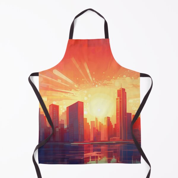 Item preview, Futuristic City Painting Puzzle Cartoon old town skyline designed and sold by The Art of Kkatarynka.